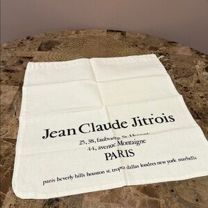 Jean Claude Jitrous  Drawstring Dust Bag
